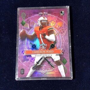 Rare Cameron Ward 1/1 Purple Queen of Diamonds Card